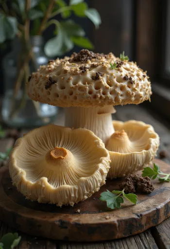Kërpudha morel të prera dhe të përgatitura për përdorim kulinar