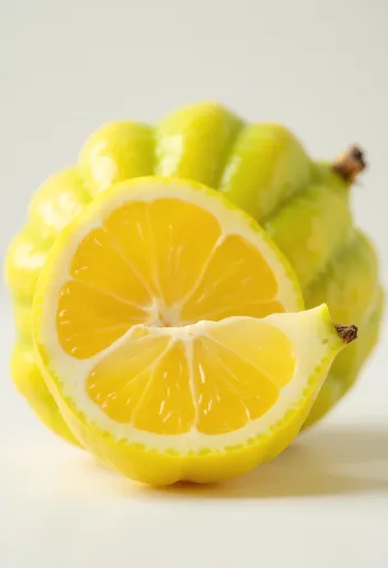 Fruta karambola të plota dhe të prera në formë ylli, mbi sipërfaqe druri