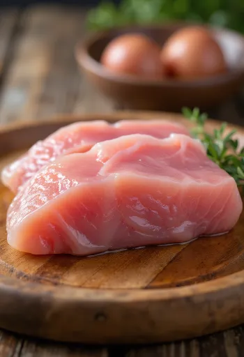 Foto e filetos së tonit albacore në dërrasë prerëse