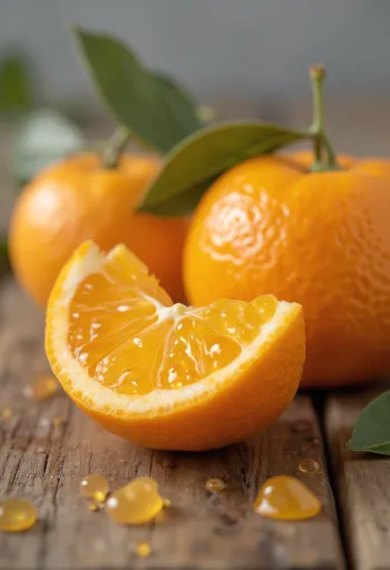 Fetë klementine, tul me ngjyrë portokalli të gjallë dhe teksturë e freskët