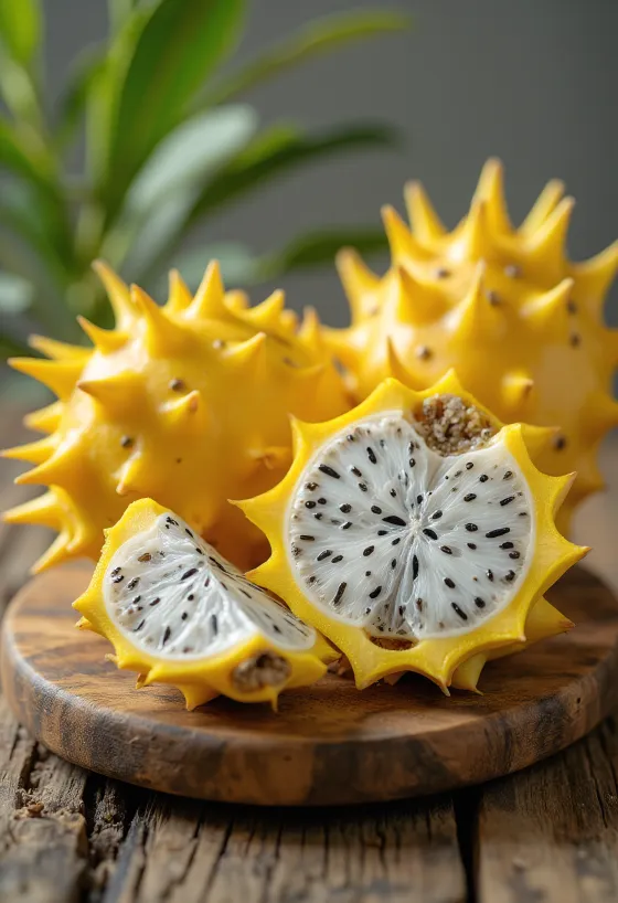 Fruti i Dragoit (Pitahaya) i verdhë, lëkurë e verdhë e ndezur dhe tul i bardhë