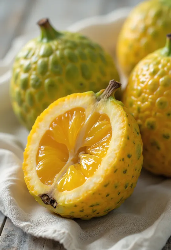Fruti Ugli, lëkurë e verdhë-gjelbër dhe tul portokalli
