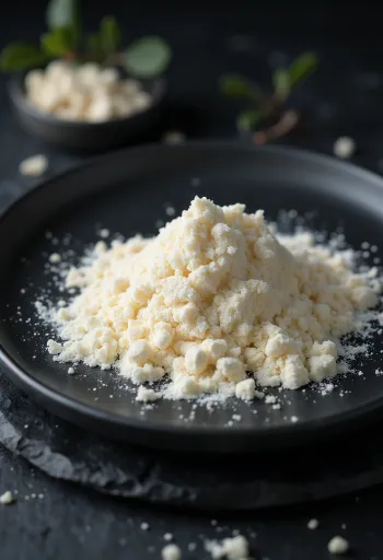 Miell i farave të roshit në tas qeramike dhe në lugë druri, pranë fruta roshi