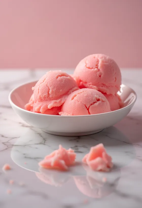 Sorbet guava i bërë në shtëpi, ëmbëlsirë freskuese