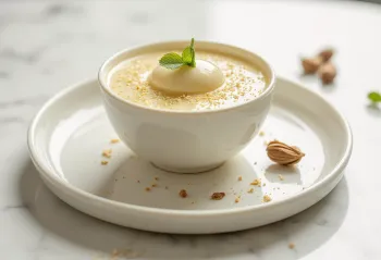 Panna cotta me kardamom në gotë