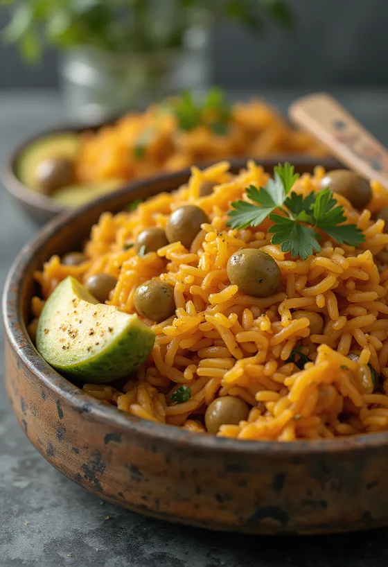 Arroz con Gandules i servirur