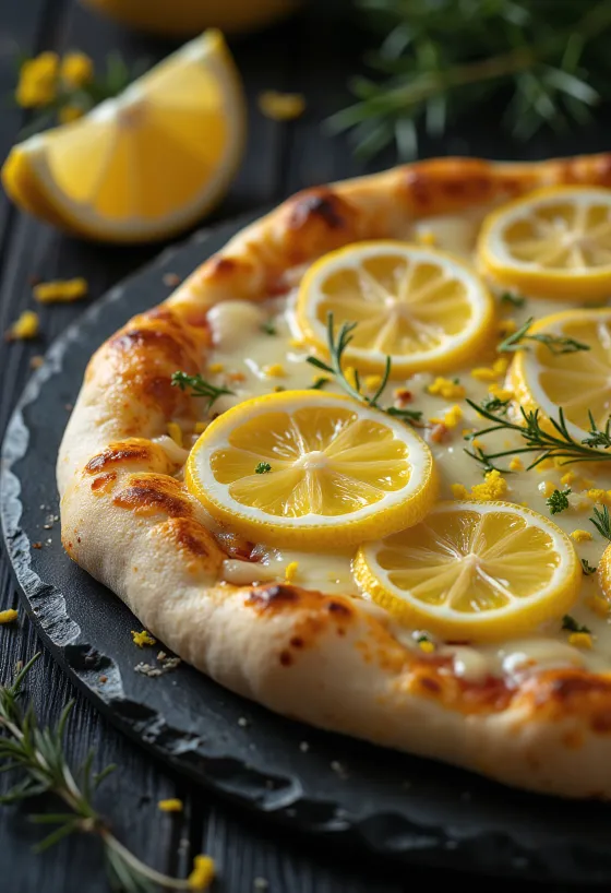 Pizza al Limone me shije limoni