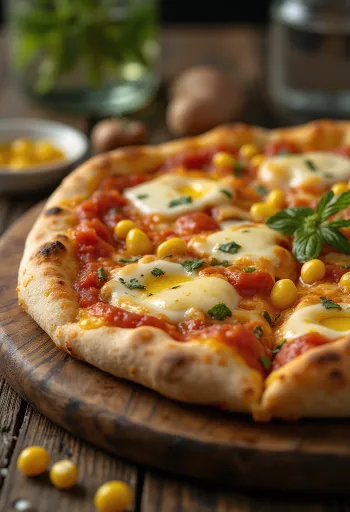 Pizza al Mais me misër dhe djathë