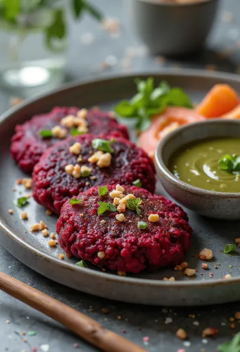 Qofte vegane panxhari me sallatë të freskët dhe majdanoz