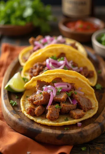 Lengua Taco me gjuhë viçi të zier ngadalë