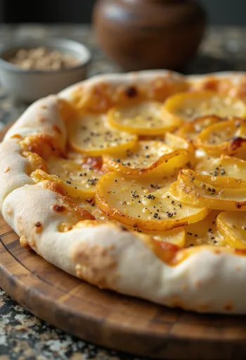 Pizza al Patate me patate dhe djathë