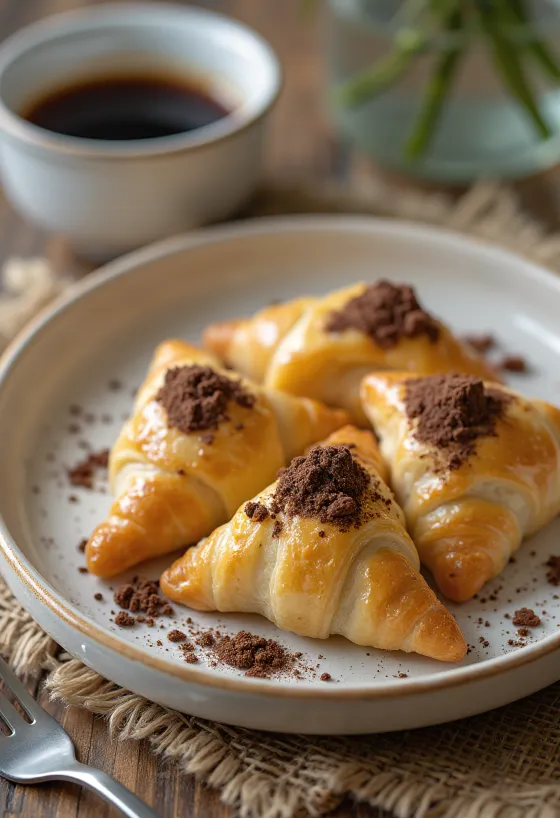 Samosa me shije tiramisu e pjekur në ngjyrë të artë