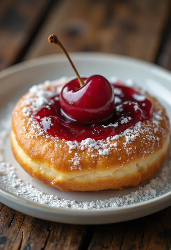 Petulla me vishnje të servirura