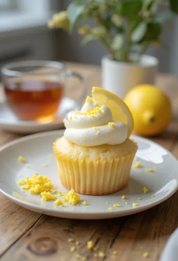 Kapkek limoni pa gluten i servirur