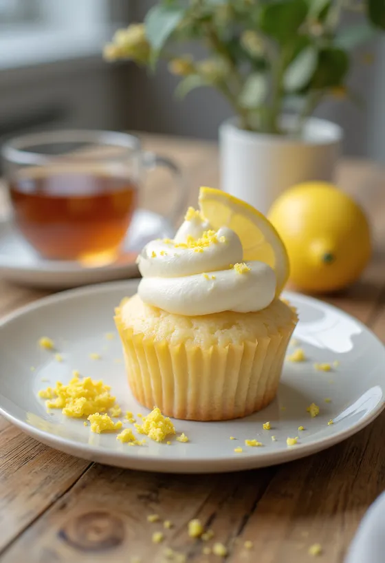 Kapkek limoni pa gluten i servirur