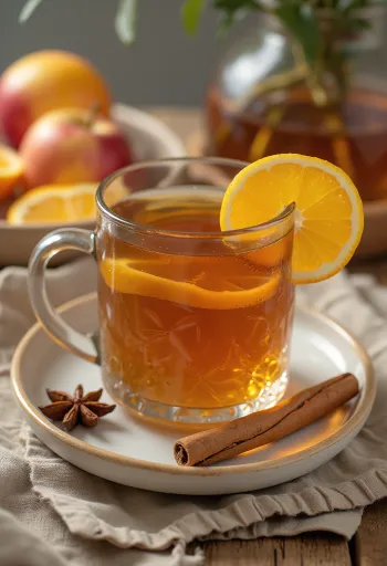 Cider molle i nxehtë, aromatik në filxhan