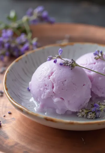 Sorbet livandoje me mjaltë i bërë në shtëpi, ëmbëlsirë freskuese