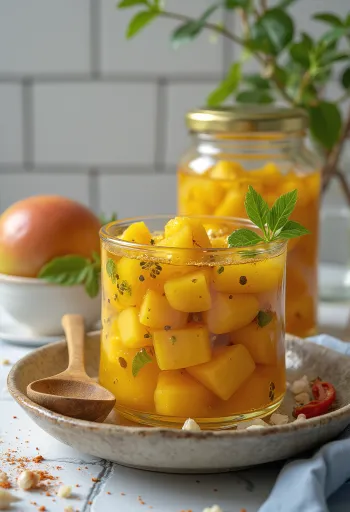Achar turshi indiane në kavanoz