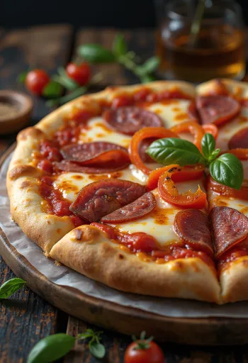 Pizza alla Campagnola me sallam dhe perime