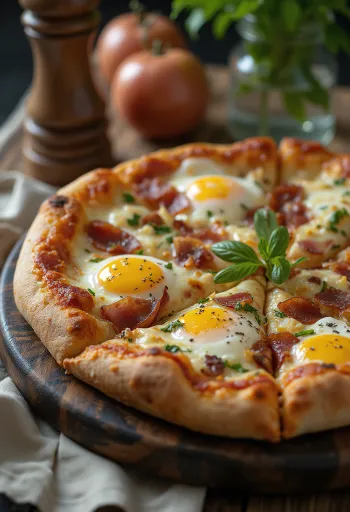 Pizza Rustica Abruzzese me pançetë, vezë dhe djathë pecorino