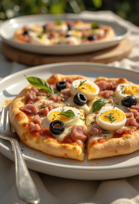 Pizza Tunisienne e servirur