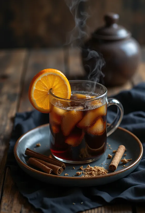 Punç Chai me erëza i sapo servirur
