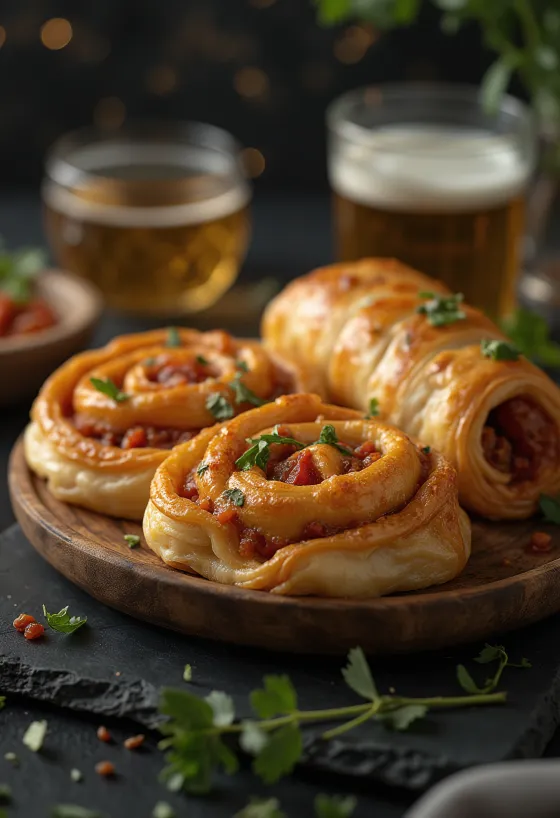 Byrek me mish dhe spec djegës në petë krokante