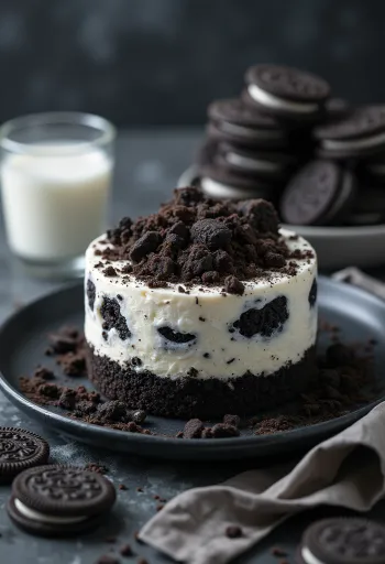 Tortë kremoze Oreo pa pjekje