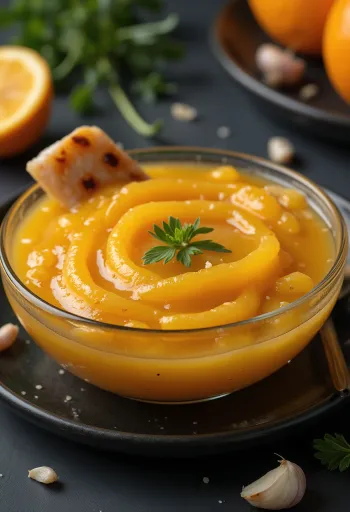 Salcë portokalli me kopër të gjelbër