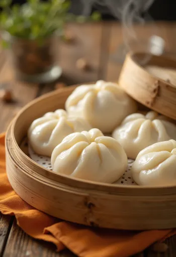 Kulaç kinez mantou i gatuar në avull