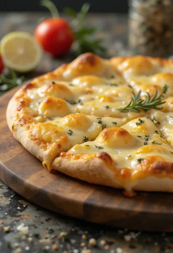 Pica Bianca con Parmigiano me parmigiano dhe mocarela