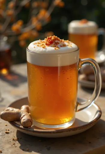 Cider pikant i zjarrtë i shërbyer në gotë me pana
