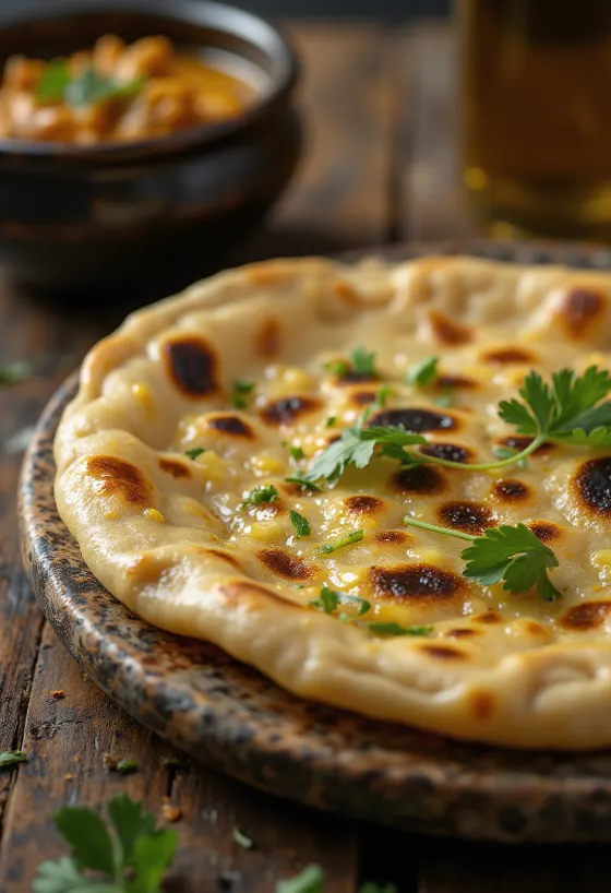Chapati me erëza e shërbyer me Ghee