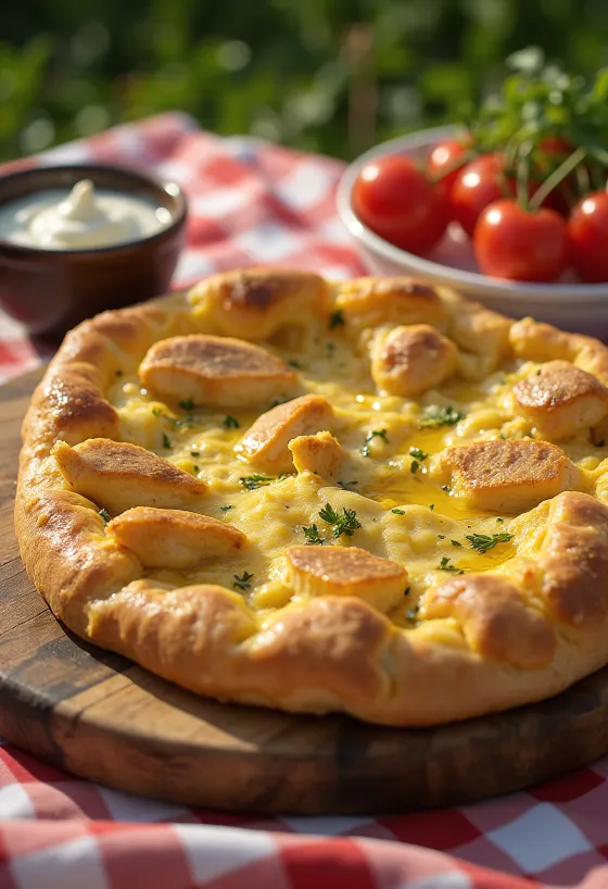 Fokaçe me pulë dhe kerri