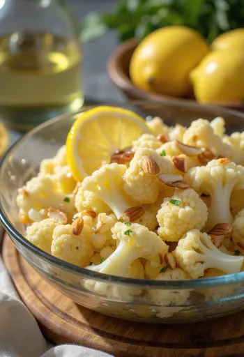 Sallatë lulelakre me limon në tas