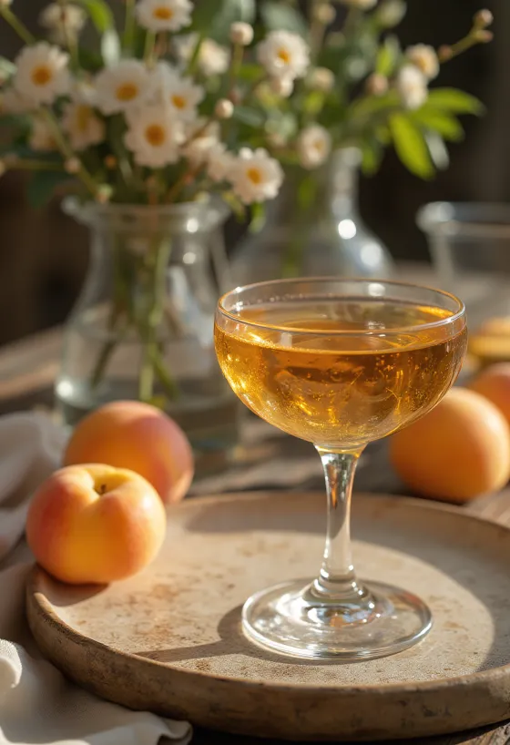Rakia e kajsisë e shërbyer në shishe qelqi