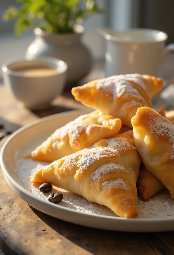 Samosa me kafe dhe ajkë e shërbyer