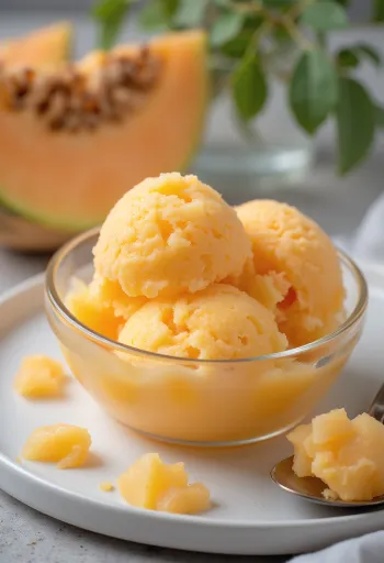 Sorbet pjepri ëmbëlsirë freskuese e bërë në shtëpi