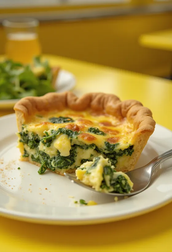 Kish Florentine në pjatë