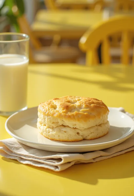 Scone me qumësht kokosi dhe vanilje e shërbyer