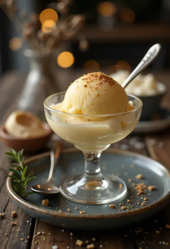 Sorbet me liker veze ëmbëlsirë kremoze e bërë në shtëpi