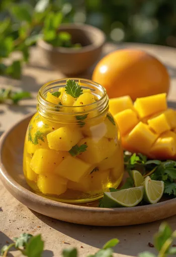 Achar pikant i servirur