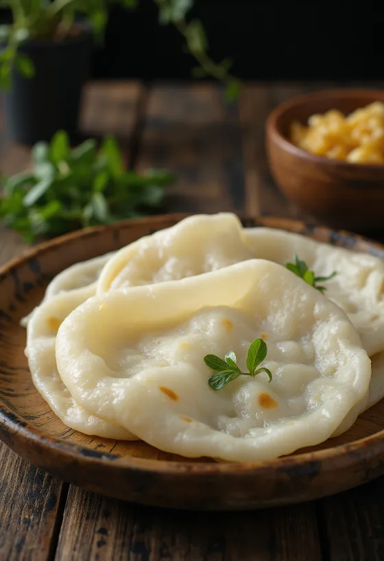 Pite orizi Pathiri e servirur