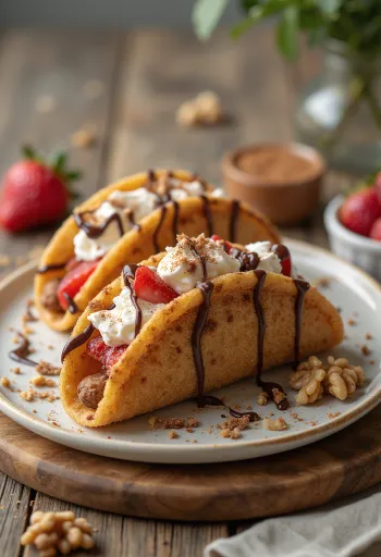 Taco ëmbëlsirë e servirur