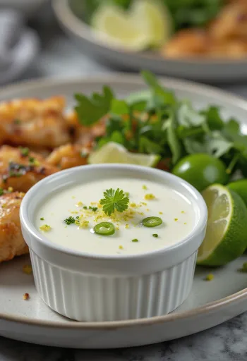 Salcë pana me lime dhe jalapeño e servirur