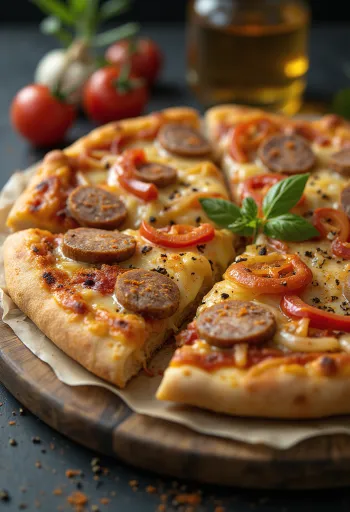 Picë hungareze me salsiçe të tymosur dhe ajkë