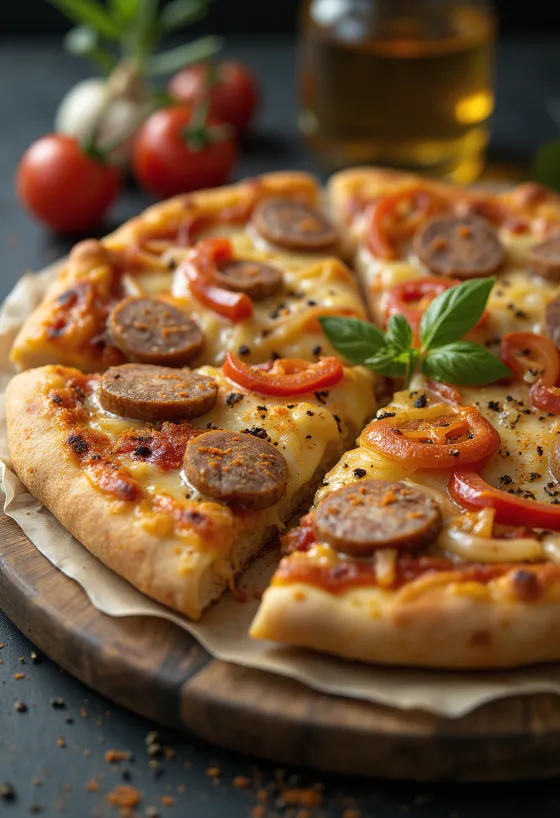 Picë hungareze me salsiçe të tymosur dhe ajkë