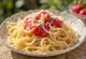 Akullore spageti e servuar