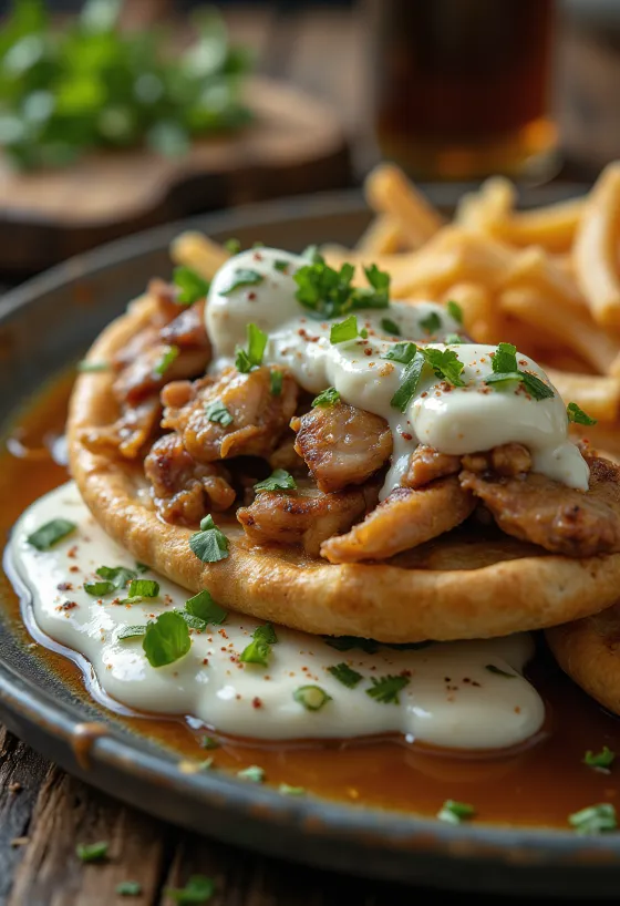 Pita gyros miks me xaxiq të freskët