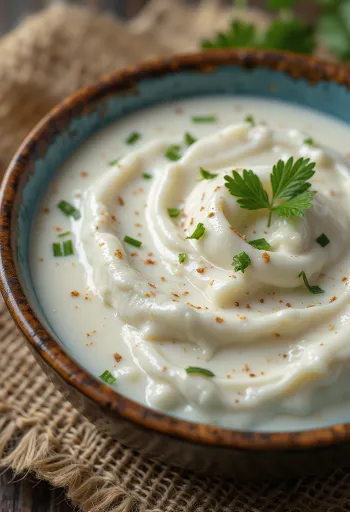 Salcë kosi me kopër e servirur me perime dhe peshk